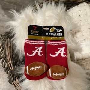 Alabama Roll Tide Newborn Socks